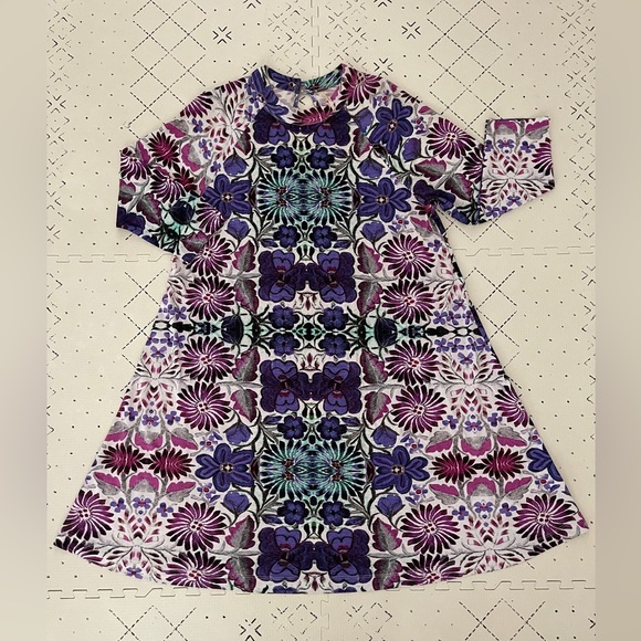 New Romantics Free People Floral Fiesta Retro Boho Dress Size‎ M - Picture 1 of 12